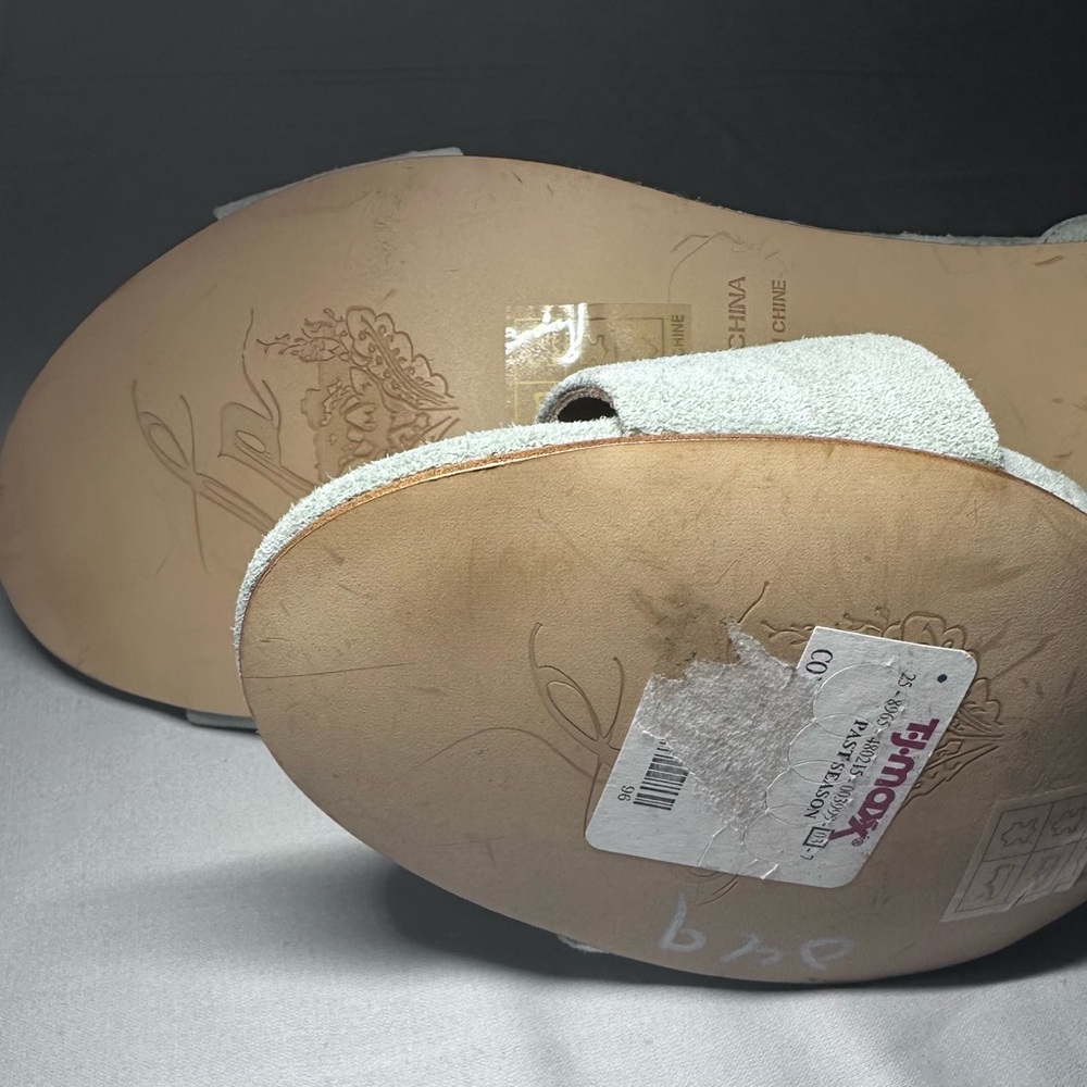 Free People Women's Suede Heels - Light green Size 8 - Picture 8 of 9